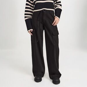 DL1961 ZOIE WIDE LEG CARGO BLACK PANTS NEW WITH TAGS